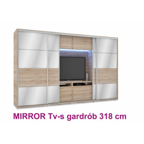 Mirror Tv-s gardrób 318 cm