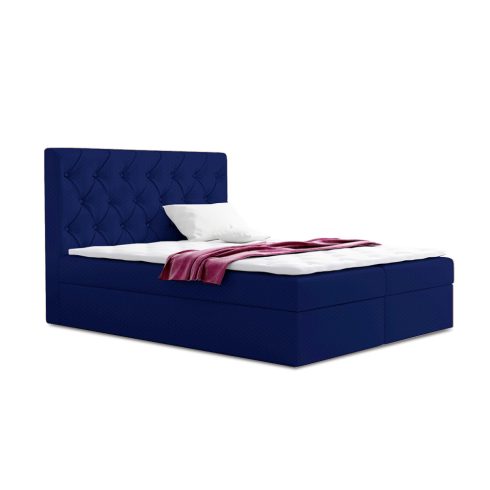 TYP56 boxspring ágy 180 cm sötétkék Fresh 11