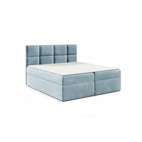 TYP57 boxspring ágy 140 cm világoskék Trinity 22