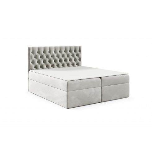 TYP58 boxspring ágy 160 cm világos bézsesszürke Fresh 2