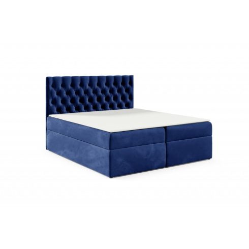 TYP58 boxspring ágy 140 cm sötétkék Fresh 11