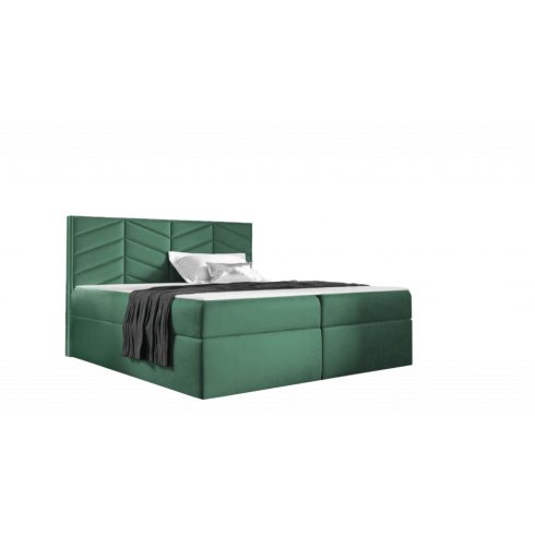 ST6 boxspring ágy 140cm zöld Riviera 38