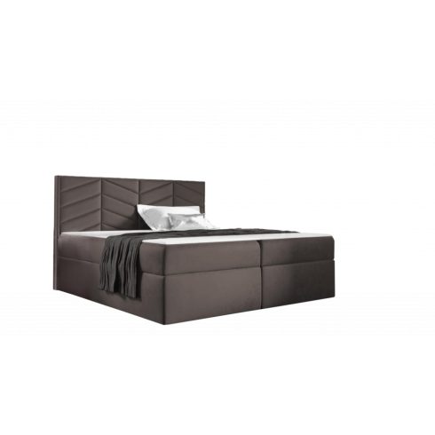 ST6 boxspring ágy 140cm sötétbarna Riviera 28