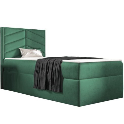 ST7 boxspring ágy 70cm zöld Riviera 38