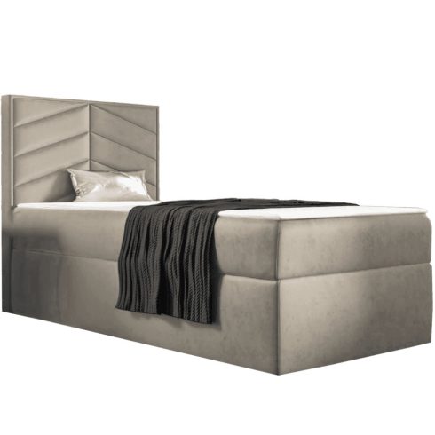 ST7 boxspring ágy 70cm világosbézs Riviera 21