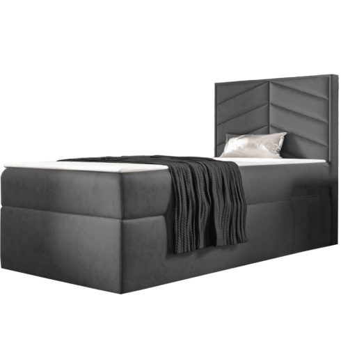 ST7 boxspring ágy 80cm sötétszürke Riviera 95