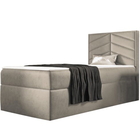 ST7 boxspring ágy 70cm világosbézs Riviera 21