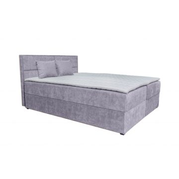 ARAMIS boxspring ágy 160 cm középszürke Country 17